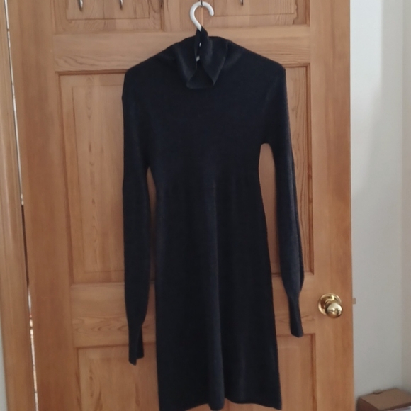 City Triangle Charcoal Sweater Dress - Picture 1 of 4